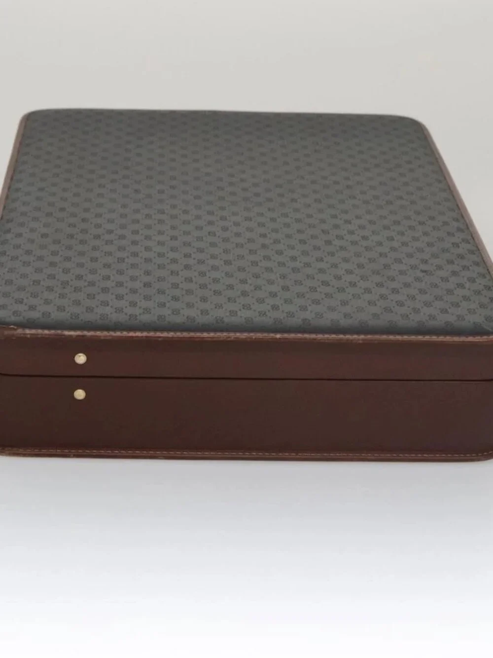 GUCCI Micro GG Canvas Trunk Black Gold